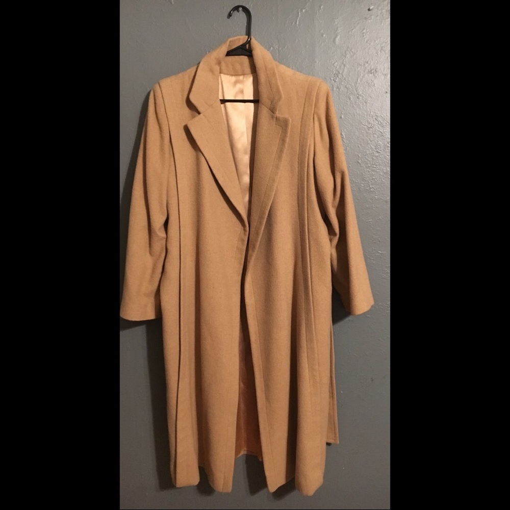Vintage Fleurette Camel hair coat